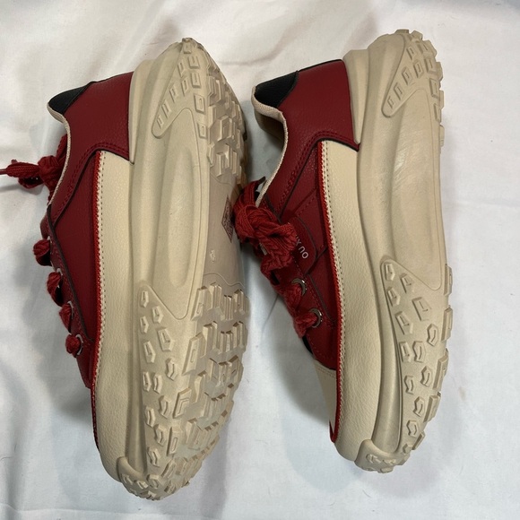 NWOT Burgundy & Tan Platform Sneaker - Picture 6 of 9